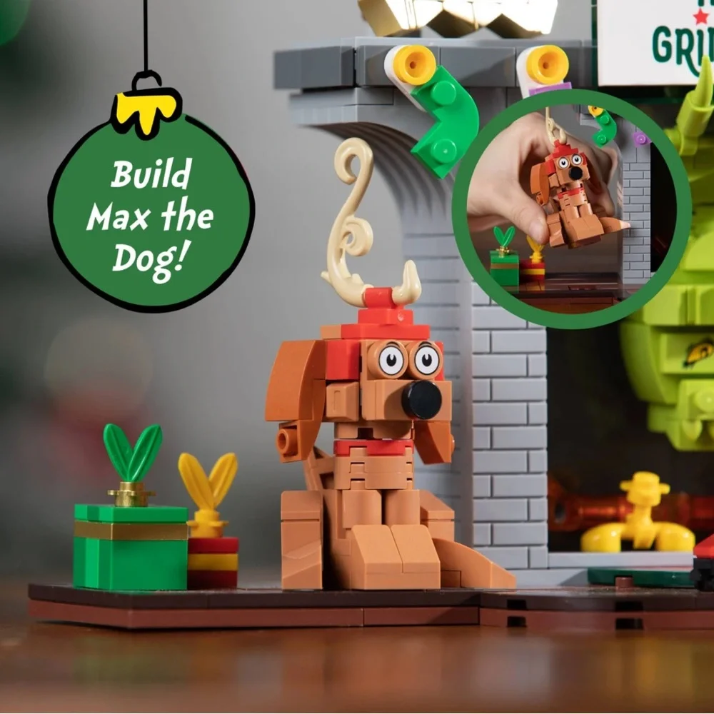 LEGO BRICKCRAFT The GRINCH Dr. Seuss Christmas Fireplace Set - NEW